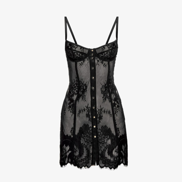 Underwired Mesh Chemise (k11) - Image 4