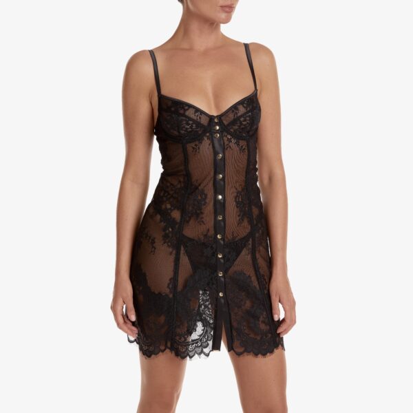 Underwired Mesh Chemise (k11) - Image 3